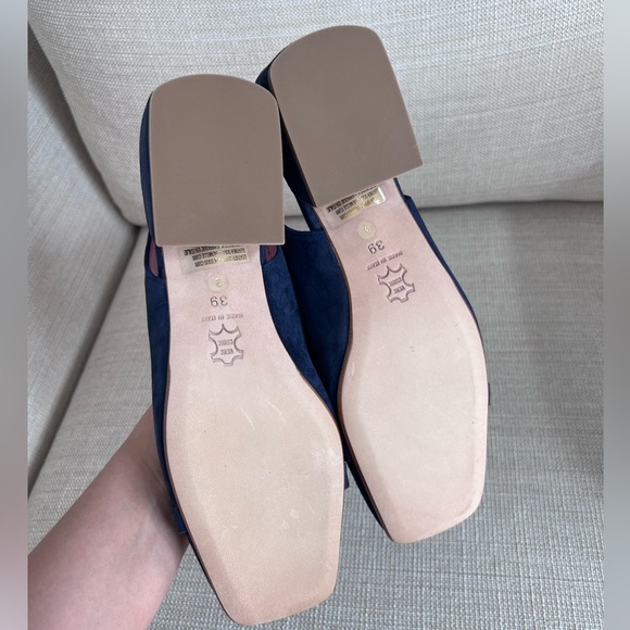 FERCA 81 Made In Italy Suede Sling Back Heels With Metal Horsebit - Picture 11 of 16